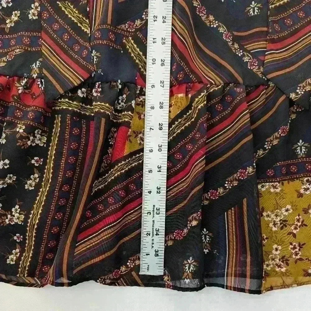 Julia Jordan Chiffon Tunic Dress Size 10 - Picture 9 of 9